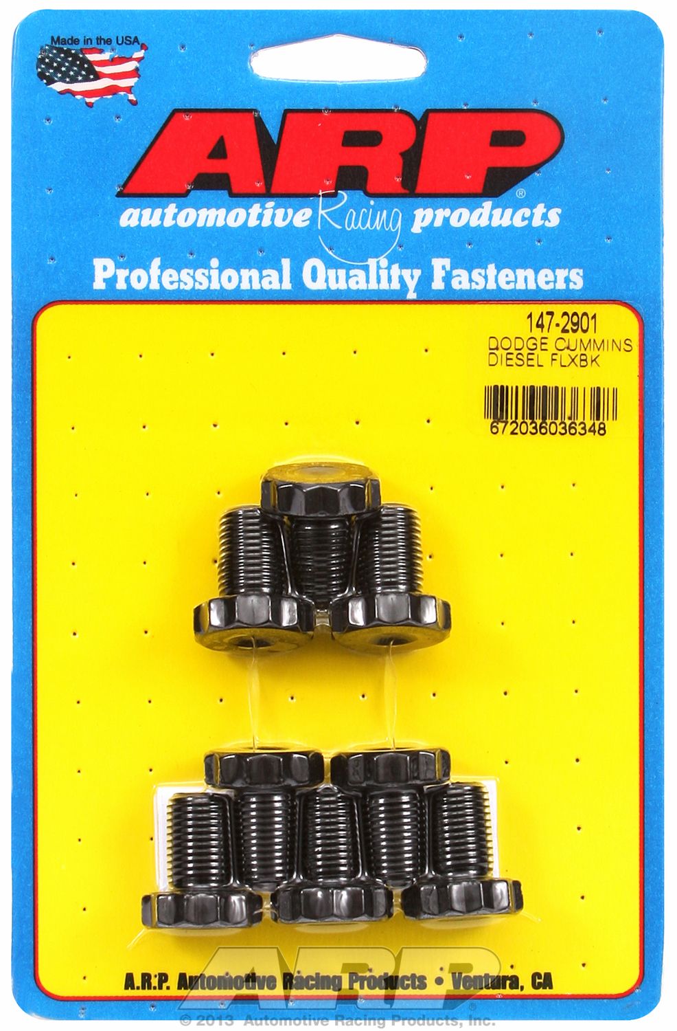 ARP 147-2901 Flexplate Bolt Kit for Dodge 5.9L Diesel image 1