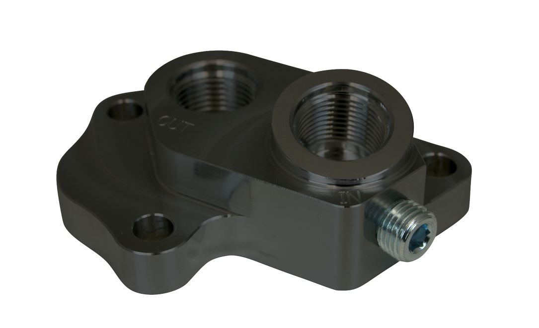 Moroso 23689 Remote Oil Filter Adapter Ford 5.0L Coyote Gen I II III